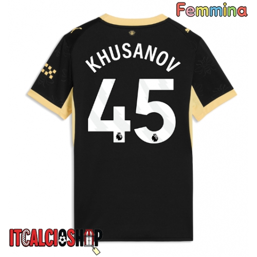 Manchester City Abdukodir Khusanov #45 Seconda Maglia Femmina 2026-27 Manica Corta